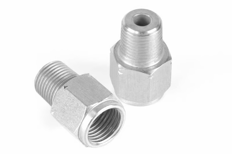 Haltech M10 x 1.0 to 1/8 NPT Adaptor Stainless Steel Thread Fitting for Bosch Sensors