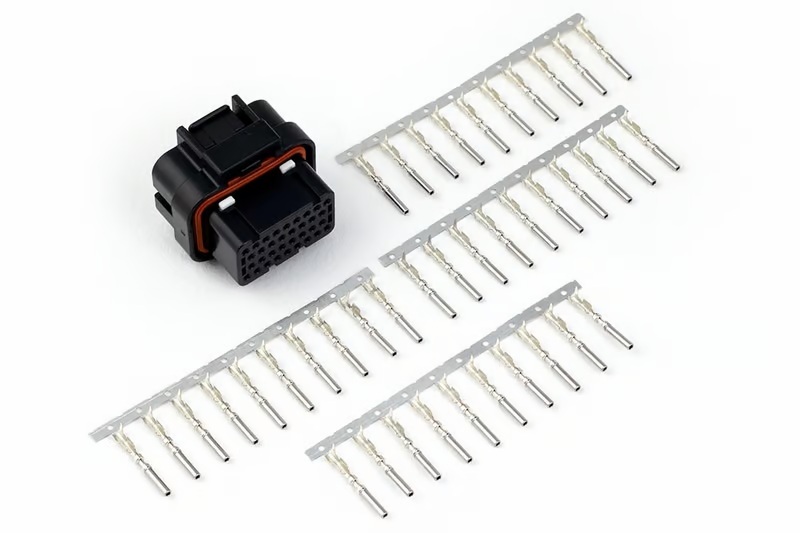 Haltech AMP 34 Pin Key 2 4-Row Superseal Connector Plug and Pins