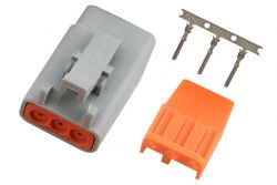 Haltech Male Deutsch DTM-3 Connector 7.5 Amp Plug and Pins