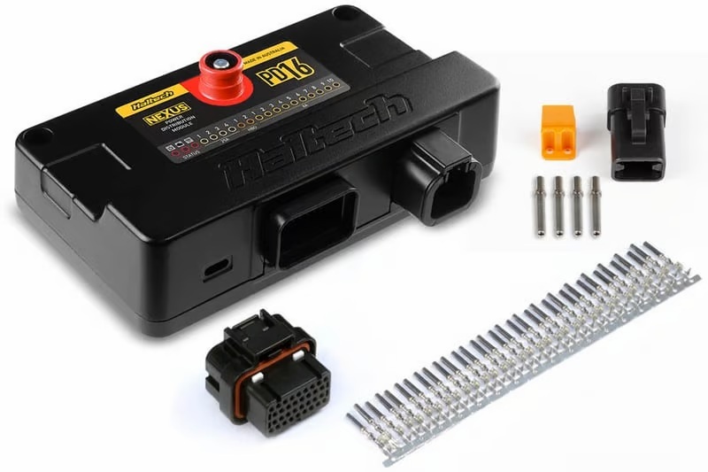 Haltech PD16 Power Distribution Module with Plug and Pin Set