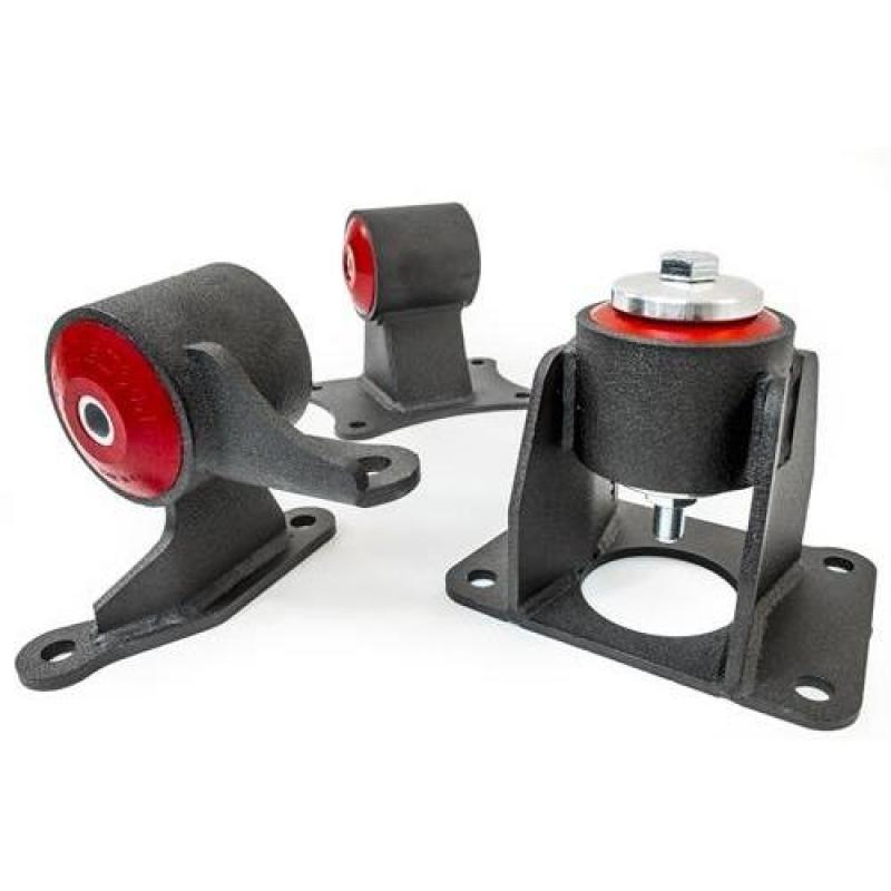 Innovative Mounts 01-03 Acura CL w/ Manual Transmission Black Steel Engine Mounts: 75A Race