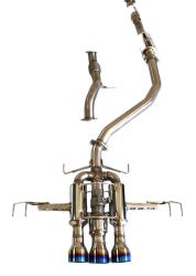 Invidia 23-25 Civic Type R R400 Single Layer Titanium Tip Cat-Back Exhaust