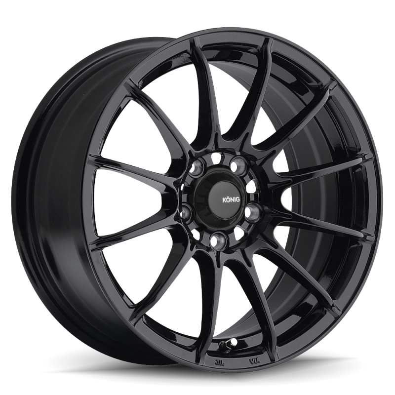 Konig Dial In 15x7 +35mm 4x100 Gloss Black Wheel