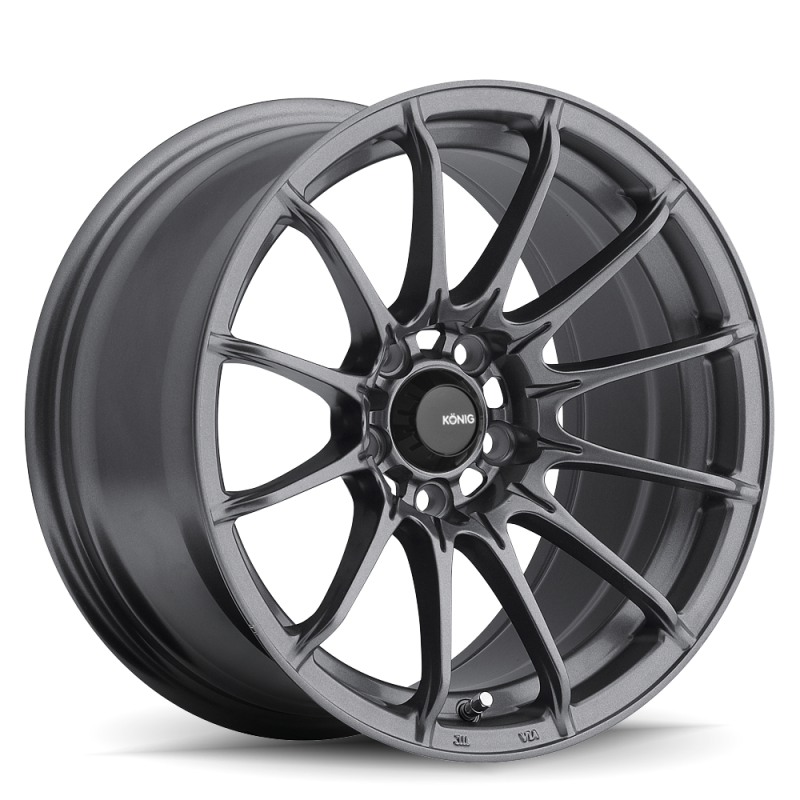 Konig Dial In 15x9 +35mm 4x100 Matte Grey Wheel