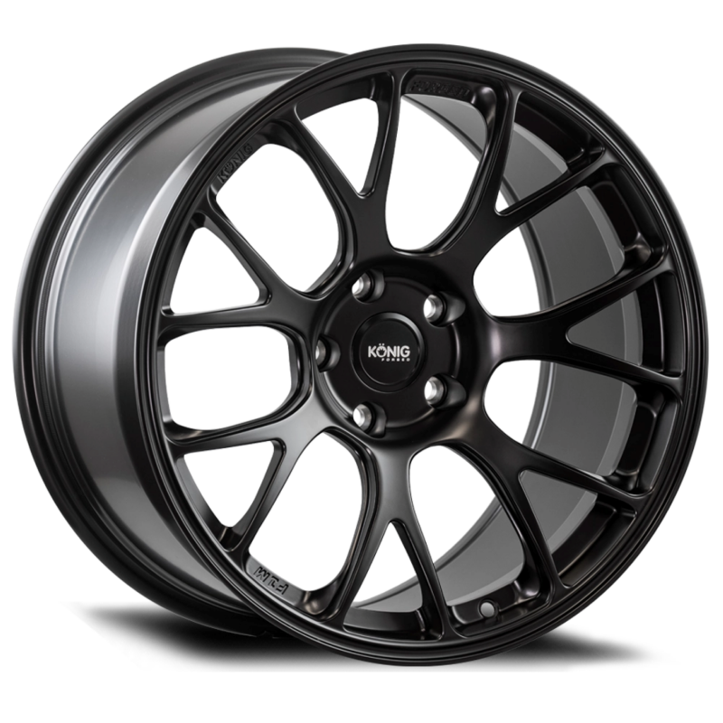 Konig Forged F1M 17x9 +45mm 4x100 Satin Black Alloy Wheel