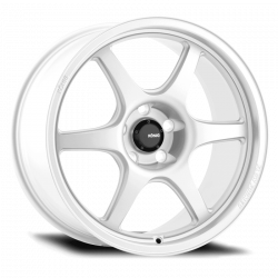 Konig Hexaform 18x8.5 +43mm 5x114.3 Gloss White Finish Wheel
