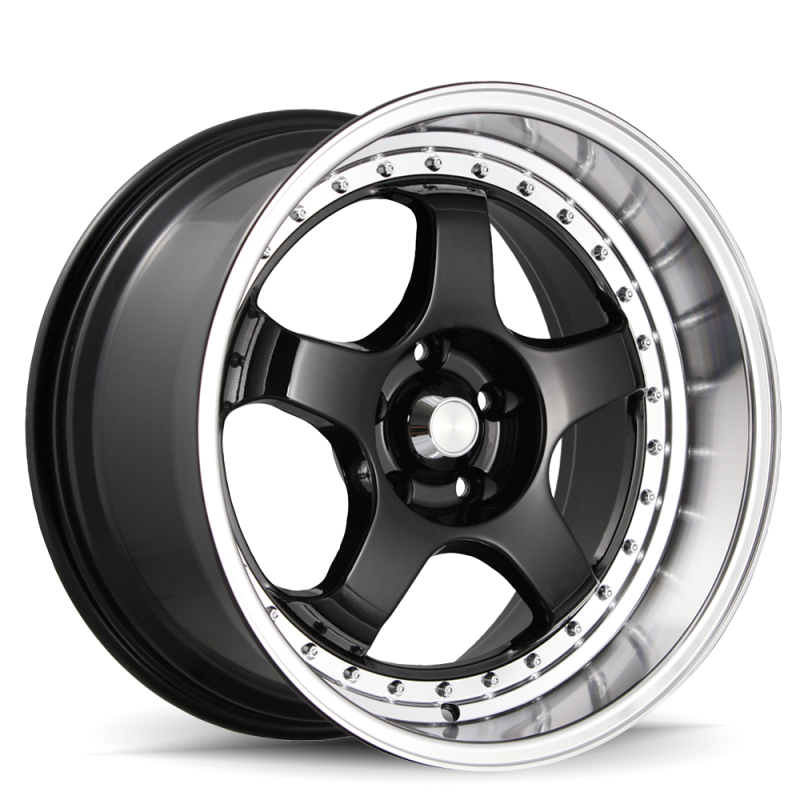 Konig SSM 18x9 +22mm 5x114.3 Gloss Black with Machined Lip Alloy Wheel
