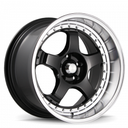 Konig SSM 18x9 +22mm 5x114.3 Gloss Black with Machined Lip Alloy Wheel