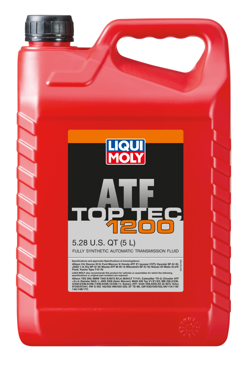 LIQUI MOLY 5L Top Tec ATF 1200 Fully Synthetic Automatic Transmission Fluid