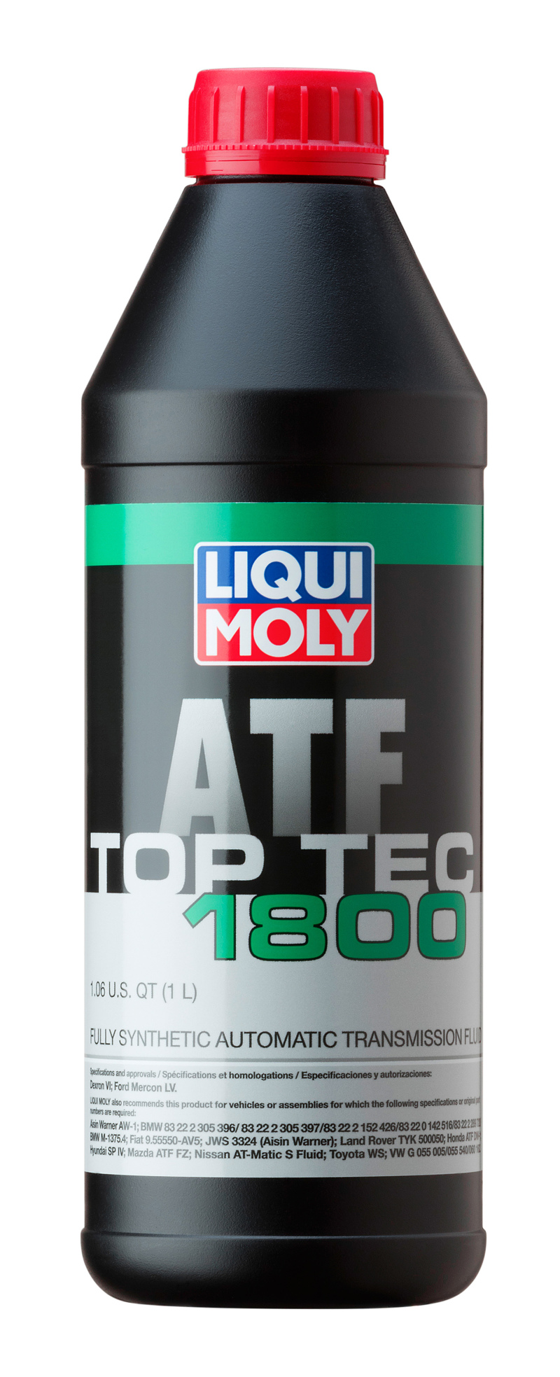 LIQUI MOLY 1L Top Tec ATF 1800 Fully Synthetic Automatic Transmission Fluid