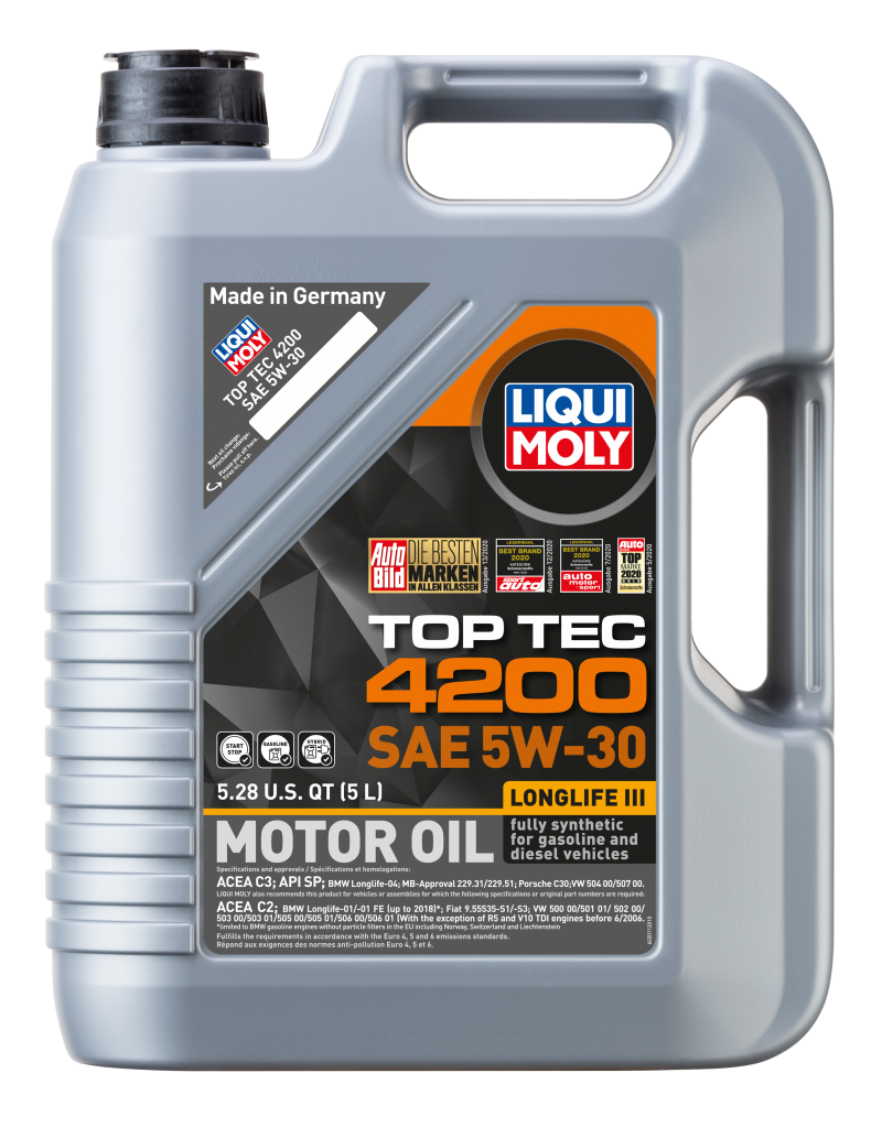 LIQUI MOLY Top Tec 4200 5W-30 Synthetic Motor Oil