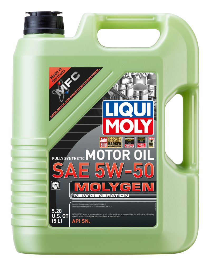 LIQUI MOLY 5L Molygen New Generation SAE 5W50 Synthetic Motor Oil