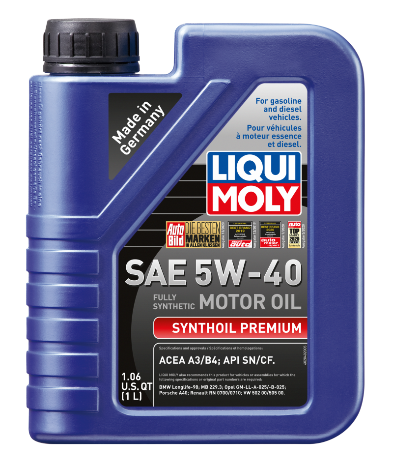 LIQUI MOLY 1qt Synthoil Premium Motor Oil SAE 5W40
