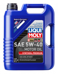 LIQUI MOLY 5L Synthoil Premium Motor Oil SAE 5W-40