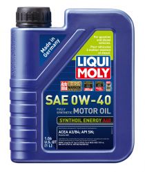 LIQUI MOLY Synthoil Energy A40 1L Synthetic Motor Oil SAE 0W-40