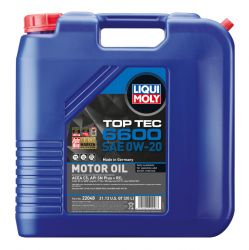 LIQUI MOLY 20L Top Tec 6600 SAE 0W-20 Synthetic Motor Oil