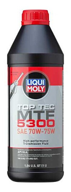 LIQUI MOLY 1L Top Tec MTF 5300 70W-75W Fully Synthetic Manual Transmission Fluid