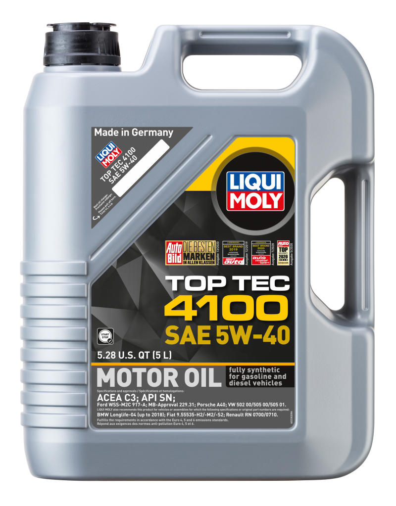 LIQUI MOLY Top Tec 4100 5W-40 Synthetic Motor Oil