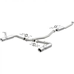 MagnaFlow 16-20 Civic Coupe Street Series Cat-Back Exhaust System with Polished Tips