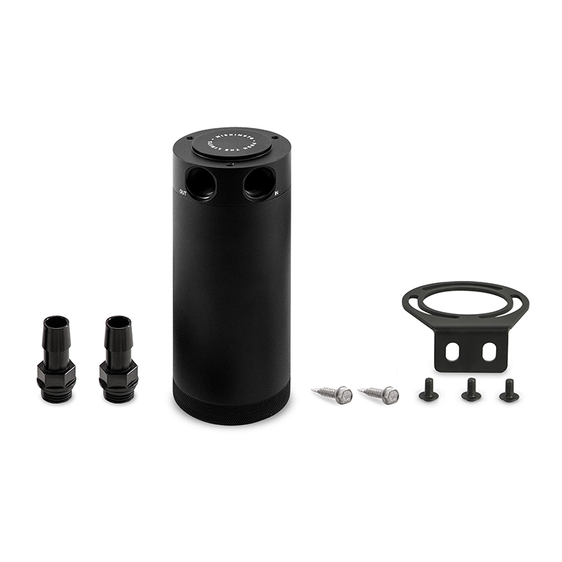 Mishimoto Black 2-Port Universal XL Baffled Oil Catch Can