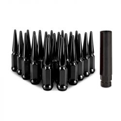 Mishimoto Black 24-Piece Set M12x1.5 Steel Spiked Lug Nuts