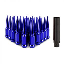 Mishimoto Blue 24-Piece Set M12x1.5 Steel Spiked Lug Nuts