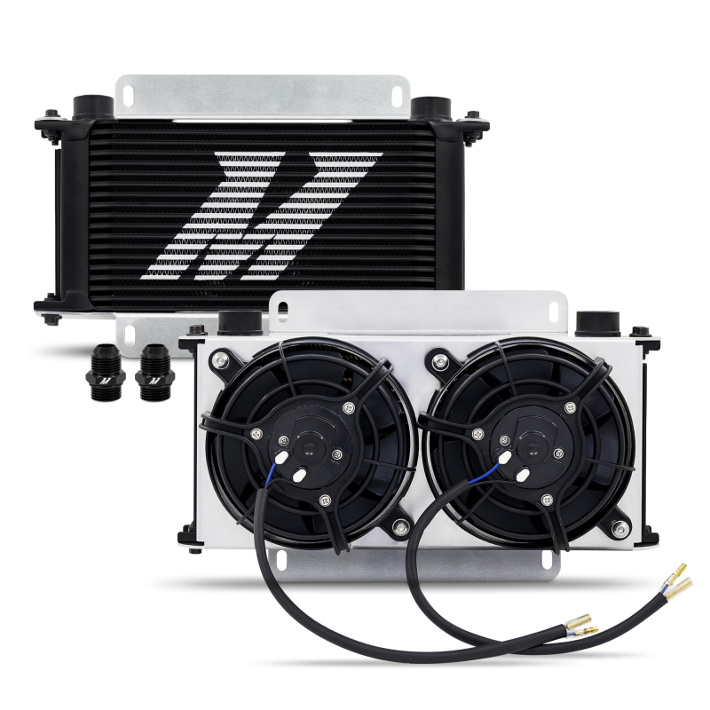 Mishimoto Universal 19-Row Oil Cooler Kit with Dual 5-Inch Fans