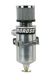 Moroso -12AN Male Fitting Aluminum Breather Tank Catch Can