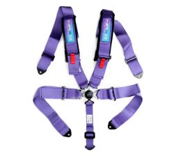 NRG Purple SFI 16.1 5-Point 3-Inch Seat Belt Harness with Pads and Cam Lock