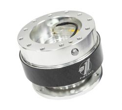 NRG Gen 1.5 Silver Body with Carbon Fiber Ring Quick Release