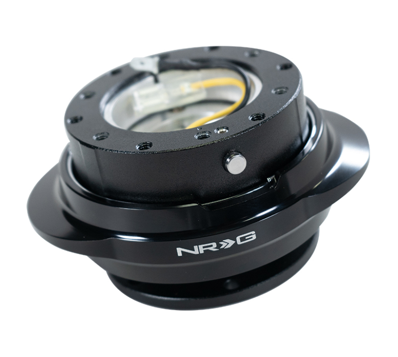 NRG Gen 2.2 Black Body with Shiny Black Oval Ring Quick Release