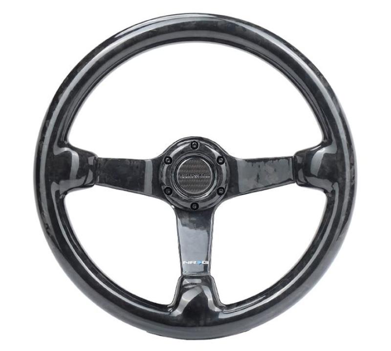 NRG 350mm 3-inch Deep Forged Carbon Fiber Deep Dish Steering Wheel