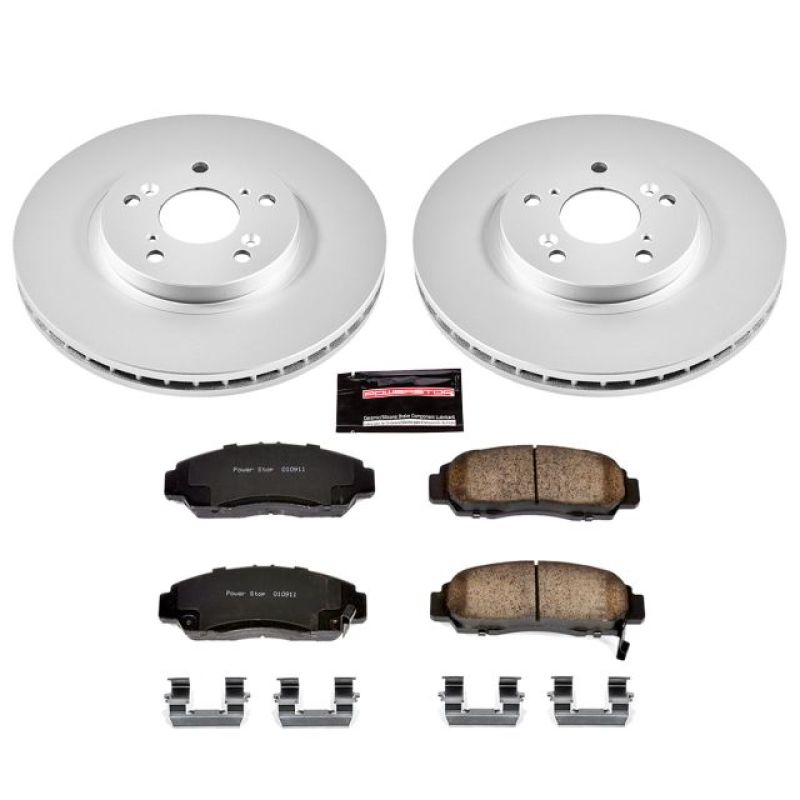 PowerStop 04-10 TSX/03-11 Accord Front Z17 Evolution Geomet Coated Brake Rotor and Pad Kit