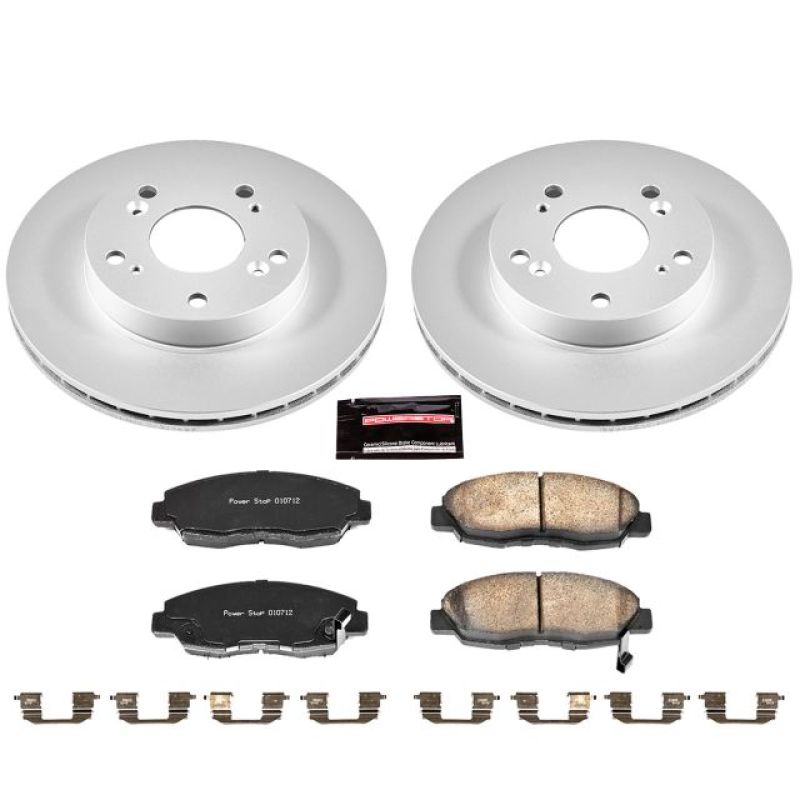 PowerStop 06-11 Civic Front Z17 Evolution Geomet Coated Brake Kit