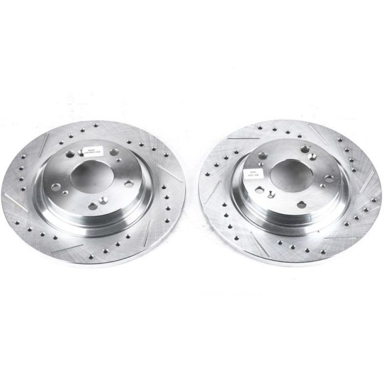 PowerStop 00-09 S2000 Rear Evolution Drilled and Slotted Brake Rotors