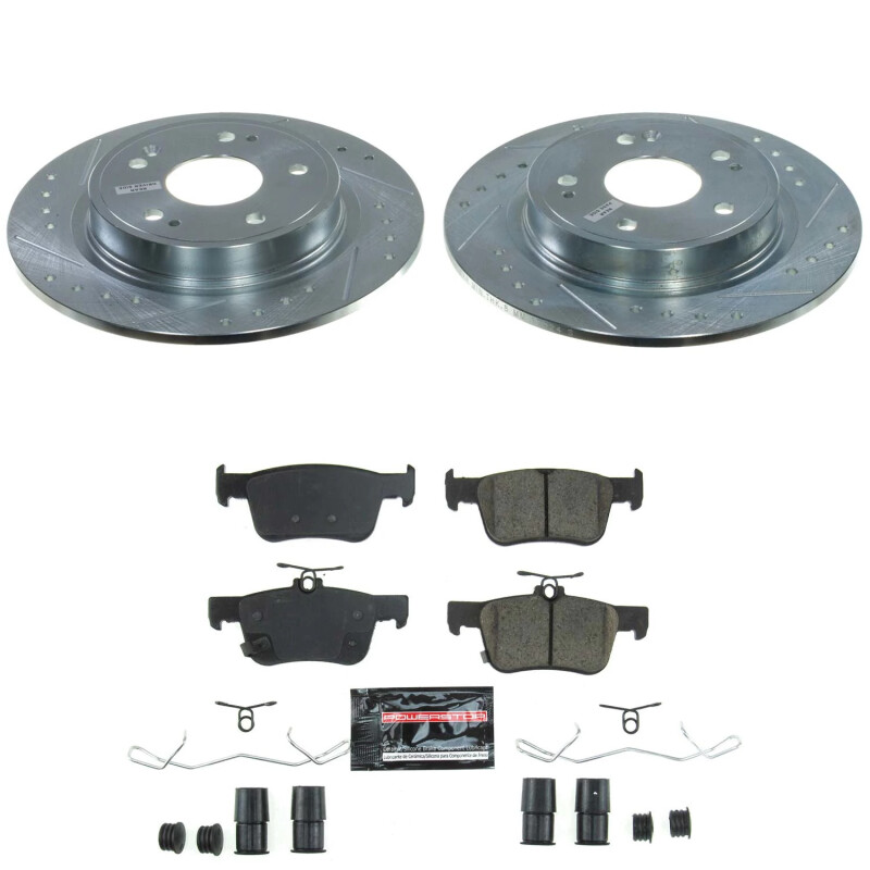 PowerStop 22-24 Civic Si/23-25 Integra Z23 Evolution Sport Rear Brake Upgrade Kit