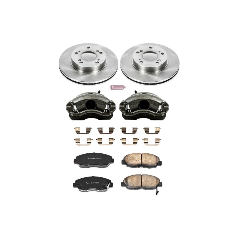 Power Stop 06-11 Civic Front Z17 Stock Autospecialty Brake Kit with Calipers