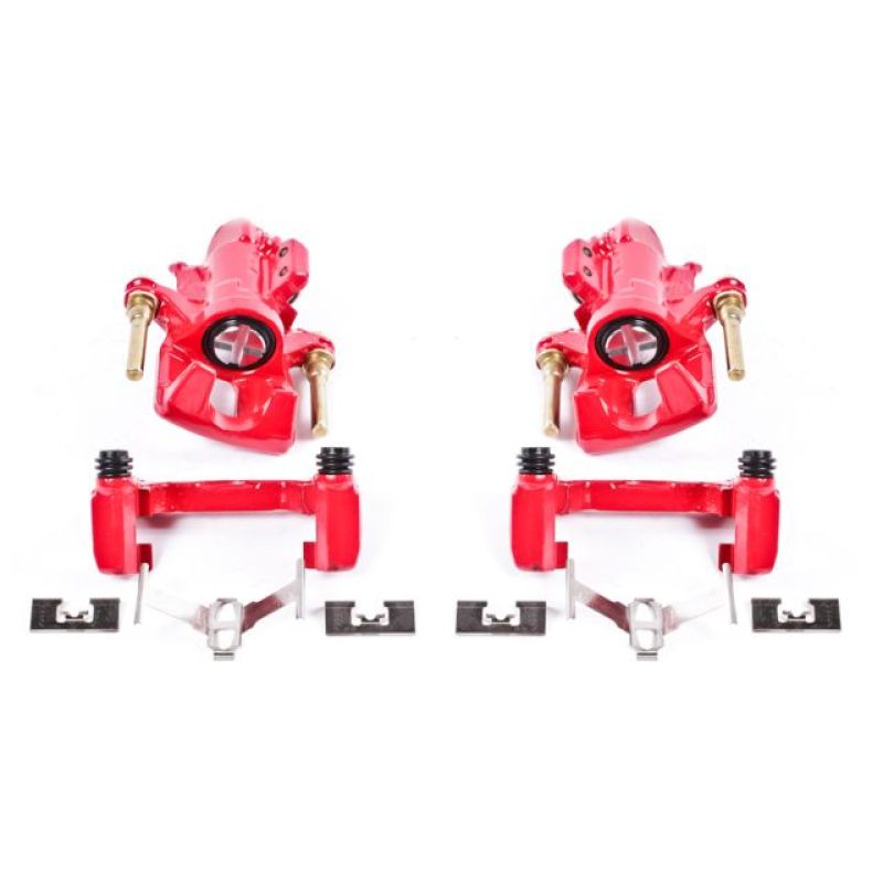 PowerStop 94-01 Integra/92-00 Civic Red Rear Brake Calipers with Brackets