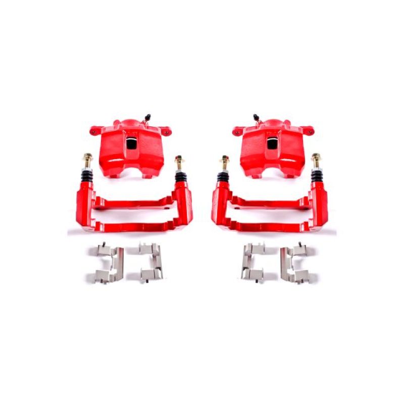 PowerStop 99-08 TL/03-12 Acord Red Front Brake Calipers with Brackets