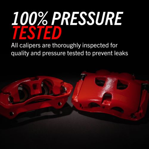 PowerStop Powder Coated Red Brake Calipers with Brackets for Honda