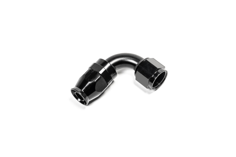 Radium Engineering -10AN Black 90 Degree Aluminum Hose End to PTFE Hose