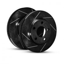 R1 Concepts 00-09 S2000 Driver Rear Slotted Black Brake Rotor R1 Concepts 00-09 S2000 Driver Rear Slotted Black Brake Rotor