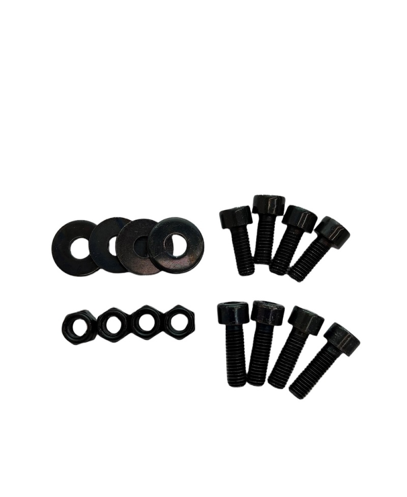 Sparco Black Zinc Bottom Mount Seat Hardware Kit