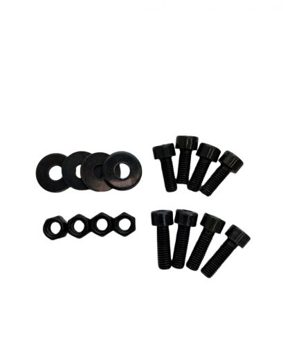 パーツ SPARCO Sparco Seat Hardware Spacer Kit Bottom Mount - Black Zinc Part