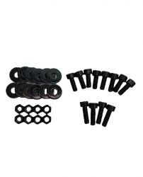 Sparco Black Zinc Side Mount Seat Hardware Kit