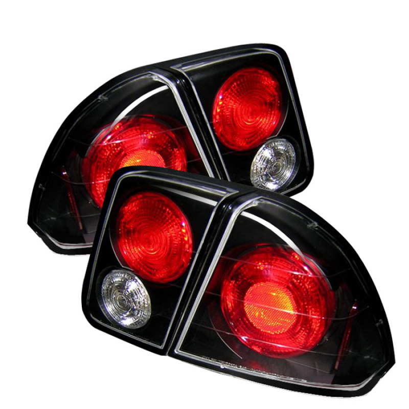 Spyder 01-05 Civic Sedan Black Euro Style Tail Lights