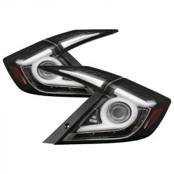 Spyder 16-19 Civic Sedan Black Housing Light Bar LED Tail Lights