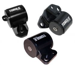 Torque Solution 92-95 Civic/94-01 Integra 3pc Billet Engine Mount Kit with 2-Bolt Driver Mount