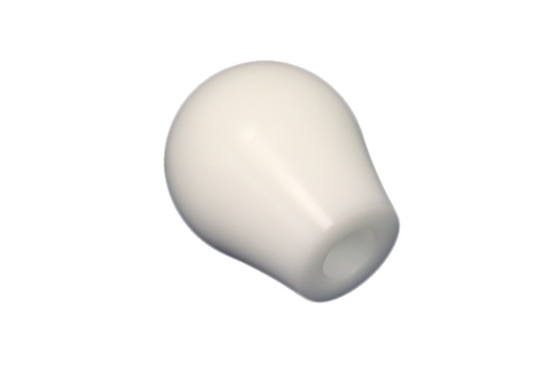Torque Solution White 10x1.5 Delrin Tear Drop Shift Knob