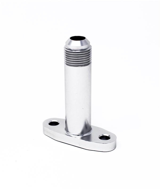 Torque Solution -10AN Extended Port Matched Oil Drain Flange for T3/T4 Turbos